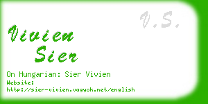 vivien sier business card